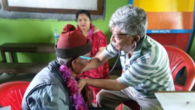 बीपी स्मृति अस्पतालको प्राविधिक सहयोगमा तनहुँमा स्वास्थ्य शिविर
