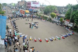 सडकमै सुतेर प्रदूषणको विरोध