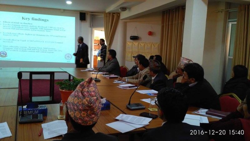 नेपालमा जलबायु परिवर्तनका कारण झाडा पखलाको केश ४ प्रतिशतले बृद्धि : अध्ययन्