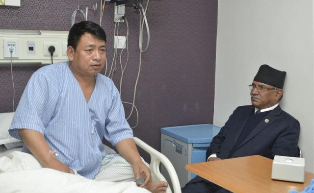 उपराष्ट्रपति नन्दबहादुर पुन नर्भिक अस्पताल भर्ना