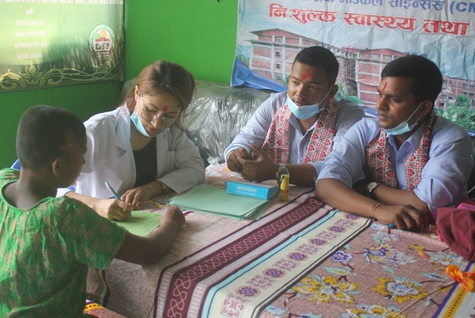 मानव सेवा आश्रममा रहेका ५९ जनाको नि:शुल्क स्वास्थ्य परीक्षण