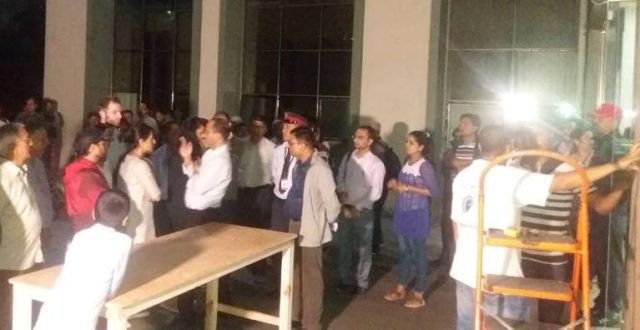 डा. देवकोटाको निधन पछि न्यूरो अस्पताल परिसर यस्तो देखियो