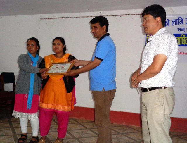 इलामका चार स्वास्थ्यचौकी पुरस्कृत