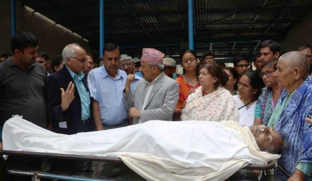 दाहाल यज्ञनिधिको पार्थिव शरीर त्रिवि शिक्षण अस्पताललाई