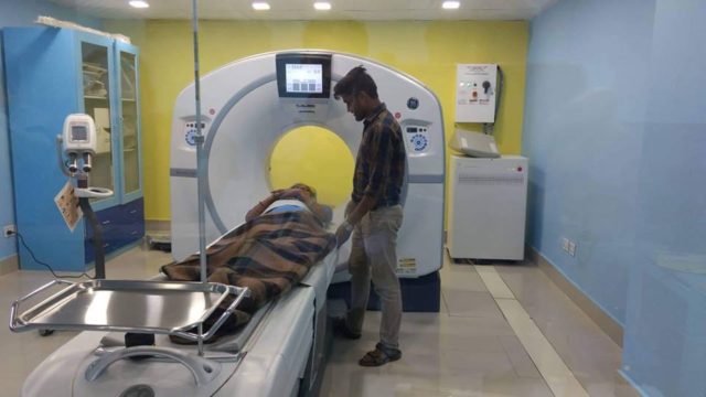 गौतमबुद्ध सामुदायिक मुटु अस्पतालमा १२८ स्लाइसको सिटिस्क्यान मेसिन