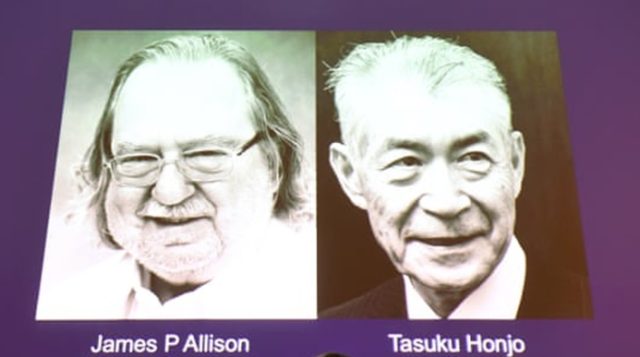 चिकित्साशास्त्रतर्फ नोबेल पुरस्कार जेम्स पी. एलिसन र तासुकु होन्जुलाई
