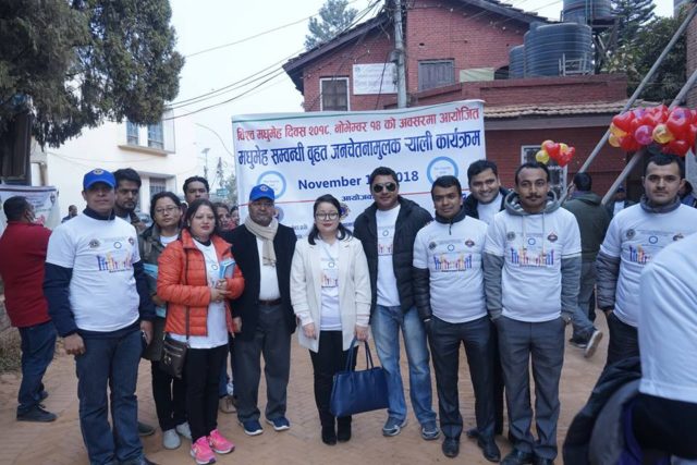 काठमाडौँ डायविटिजद्धारा जाउलाखेल र भक्तपुरमा निशुल्क स्वास्थ्य शिविर