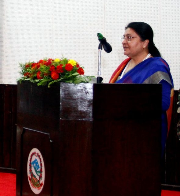 सर्पदंश उपचार प्रणालीमा सुधार गर्नु आजको आवश्यकता : राष्ट्रपति भण्डारी