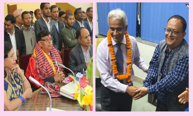त्रिवि उपकुलपति प्राडा बास्कोटा र काउन्सिल अध्यक्ष प्राडा कोइरालाले गरे पदवहाली