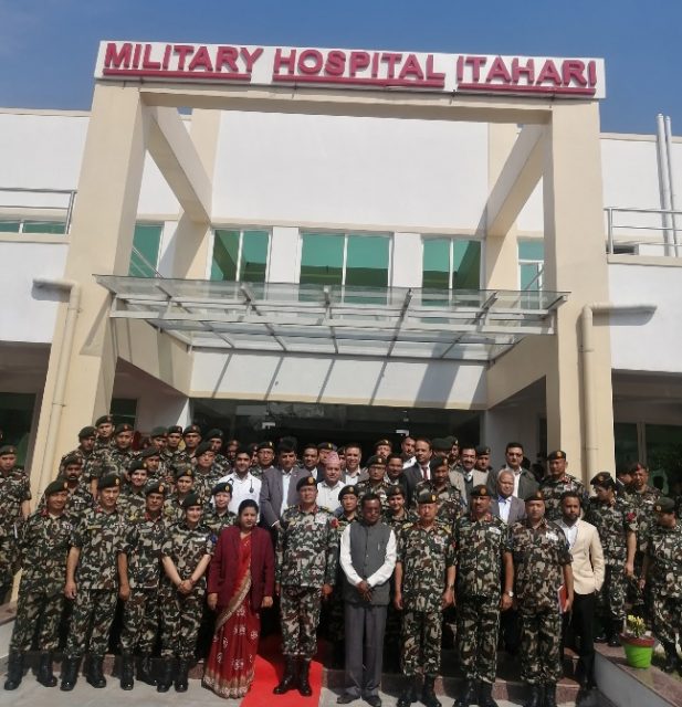 इटहरीमा ५० श्ययाको सैनिक अस्पताल सञ्चालनमा