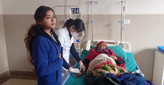 बीपी कोइराला क्यान्सर अस्पतालमा पुम्फाको उपचार शुरु