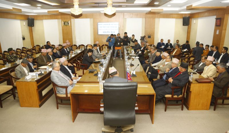 कोरोना विरुद्ध सर्वदलीय बैठकः ‘रोकथाम गर्न एकजुट हुनुपर्छ’