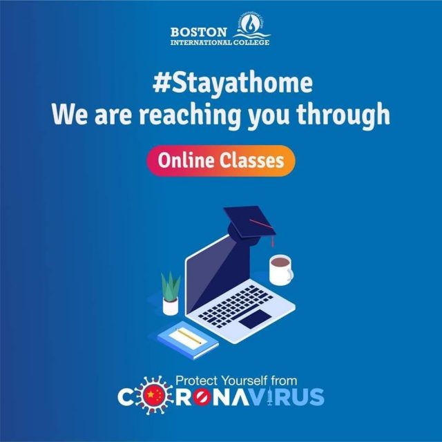 लकडाउनपछि अनलाइनबाटै कक्षा सुचारु गर्दै बोस्टन इन्टरनेशनल कलेज