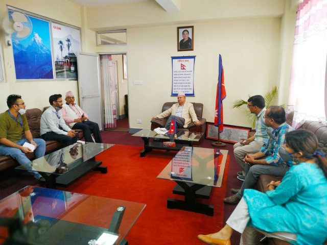 कोरोना संक्रमण कसरी नियन्त्रण गर्ने ? मुख्यमन्त्री पोखरेलसंग एनडीएएन लुम्बिनीले गर्‍यो छलफल