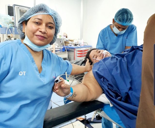 नर्भिकमा १ सय ६८ किलो तौल भएकी महिलाले जन्माइन शिशु