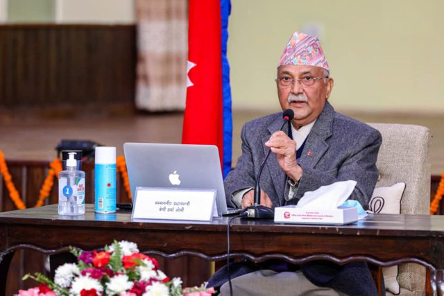 खोपको शीघ्र उपलब्धता सुनिश्चित गर्न गृहकार्य हुँदै छः प्रधानमन्त्री ओली