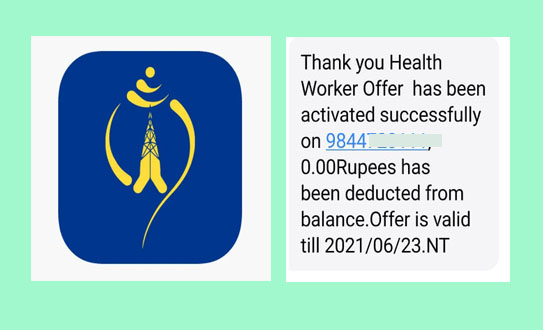 टेलिकमको ‘थ्याङ्क्यु हेल्थकेयर वर्कर’ सेवा शुरु