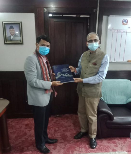 स्वास्थ्य मन्त्री तामाङ र भारतीय राजदूतबिच भेटवार्ता, खोप खरिद सम्झौताबारे छलफल