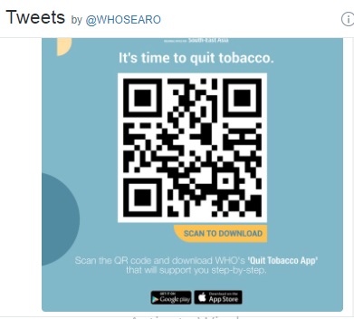 डब्लुएचओले ल्यायो सुर्तीजन्य पदार्थको लत छुटाउने ‘एप’