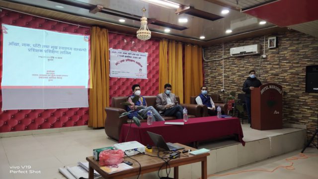 बिशेषज्ञ स्वास्थ्य सेवा सम्बन्धी प्रशिक्षक तालिम सम्पन्न