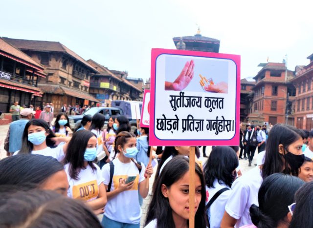विश्व सुर्तीजन्य पदार्थरहित दिवस : काठमाडौँ क्यान्सर सेन्टर र सीएसएएनले निकाल्यो प्रभातफेरी (फोटोफिचर)