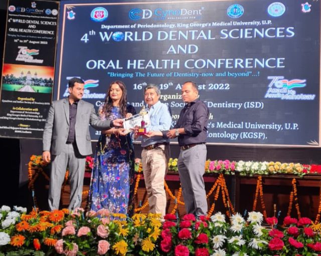 प्राडा रविन्द्रमान श्रेष्ठलाई साइनोडेन्ट इन्टरनेशनल अवार्ड – २०२२ प्रदान