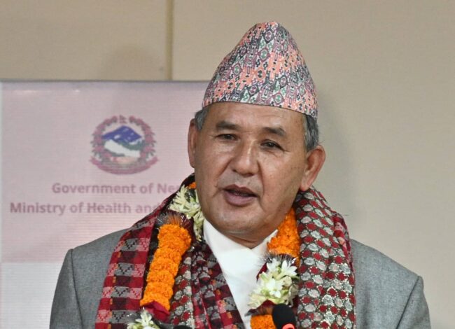 स्वास्थ्य मन्त्री खापुङ आज इटली जाँदै