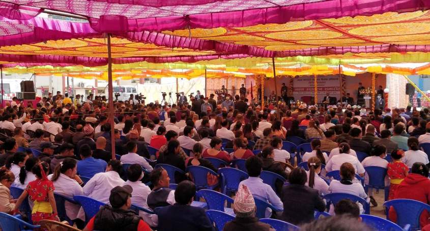 राष्ट्रपति भण्डारीद्धारा मदन भण्डारी स्वास्थ्य विज्ञान प्रतिष्ठानको नवनिर्मित भवन उद्घाटन