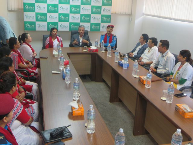 स्टार हस्पिटल र नेपाल प्रहरी श्रीमती संघबीच स्वास्थ्य उपचार सम्बन्धि सम्झौता