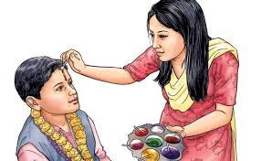आज भाइटीका, उत्तम साइत विहान १० : ५१ बजे