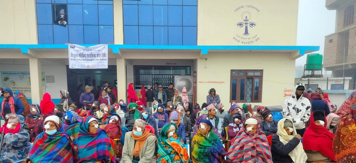 एकै स्थानिय तहका ४ सय जनाको मोतिबिन्दु, ३०१ जनाको निःशुल्क शल्यक्रिया