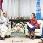 नेपालको डिजिटल स्वास्थ्यका क्षेत्रमा भैरहेका प्रयासबारे विश्व समुदायलाई जानकारी गराउँदै मन्त्री पौडेल