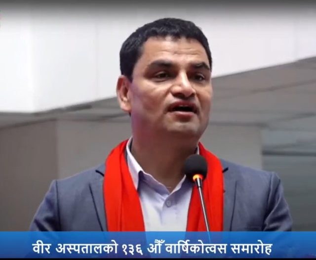 स्वास्थ्य बीमामा सूचीकृत अस्पतालको बक्यौँता रकम आगामी भदौ भित्र फरफारक हुन्छ : स्वास्थ्य मन्त्री पौडेल