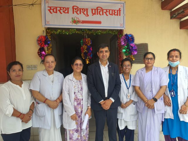 प्रसूतिगृहमा भोली स्वस्थ शिशु प्रतिस्पर्धा हुँदै