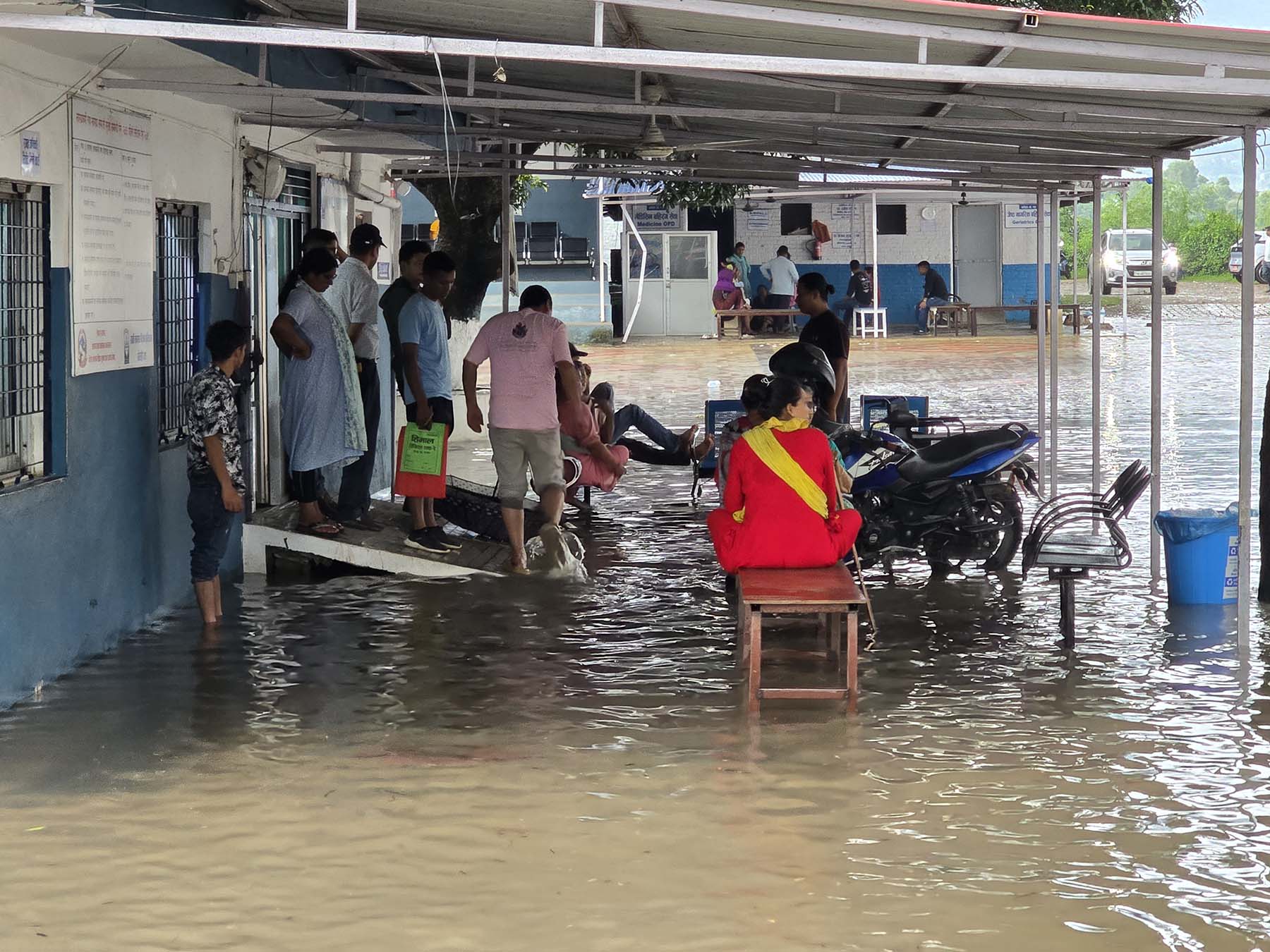 राप्ती स्वास्थ विज्ञान प्रतिष्ठान जलमग्न