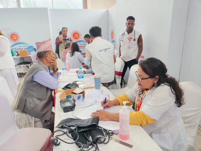 एमाले विधान महाधिवेशनका प्रतिनिधिलाई उच्च रक्तचाप र मधुमेहको समस्या