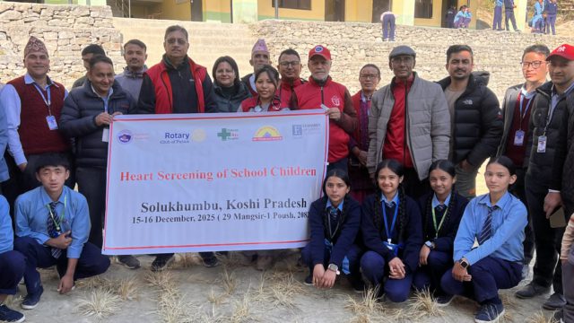 सोलुमा बृहत मुटु स्वास्थ्य शिविर, २ हजार ४५६ जनाको भयो स्वास्थ्य परीक्षण