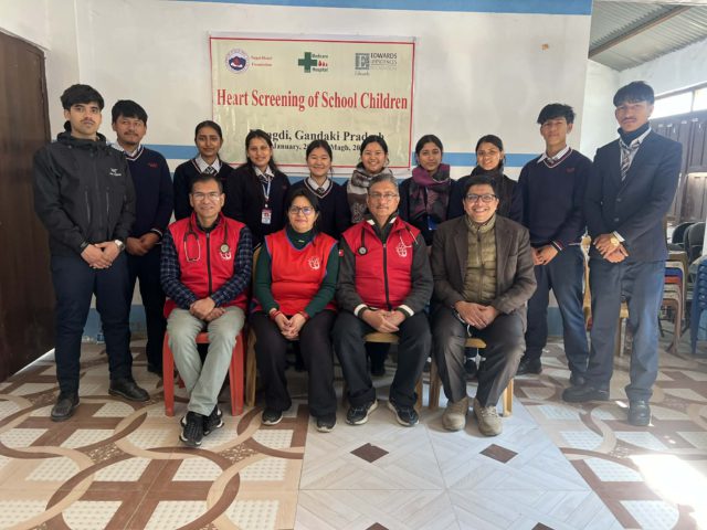 नेपाल हृदयरोग निवारण प्रतिष्ठानद्धारा साढे ११ हजार बालबालिकाको निशुल्क मुटु परीक्षण