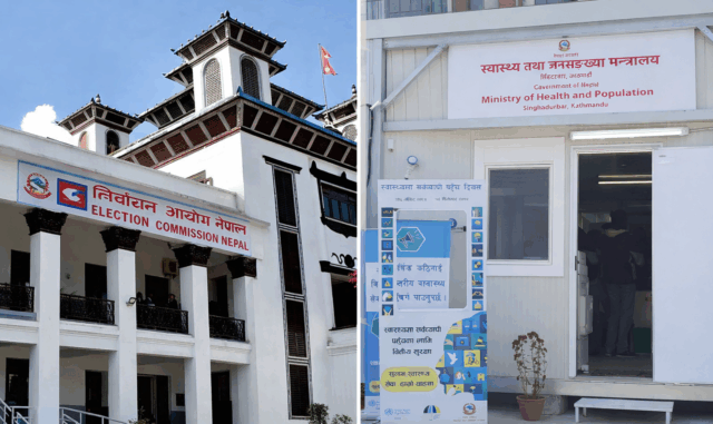 निर्वाचन आयोगलाई स्वास्थ्य मन्त्रालयले भन्यो, ‘यसपटक निर्वाचनमा स्वास्थ्यकर्मी नखटाउनु’