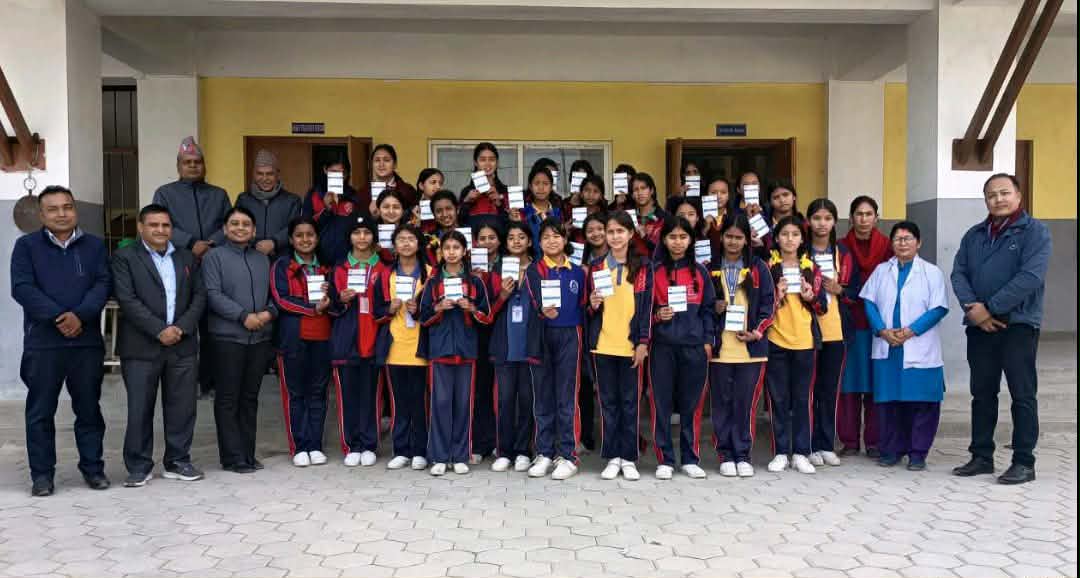 बागमतीको एचपीभी खोप शुभारम्भ महालक्ष्मी नगरपालिकाको महालक्ष्मी माविबाट