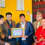 राधा क्यान्सर सचेतना तथा हिंसाविरुद्धको राष्ट्रिय पत्रकारिता पुरस्कार स्वास्थ्य पत्रकार ढुङ्गेललाई