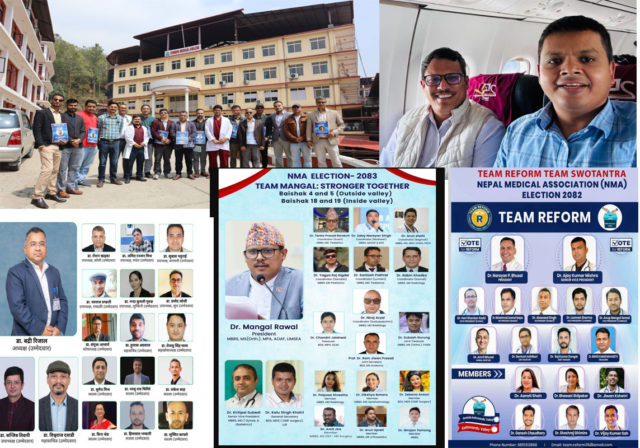चुनावी दौडधुपमा चिकित्सकहरुको टोली: कोही लागे पूर्व तिर कोही लागे पश्चिम !