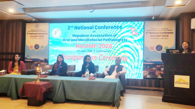नेप्लिज एसोसिएसन अफ ओरल एण्ड म्याक्सिलोफेसियल प्याथोलोजिष्टको दोस्रो राष्ट्रिय सम्मेलन काठमाडौँमा सम्पन्न