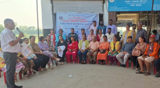 क्यान्सर स्क्रिनिङ गर्न मधेश झर्‍यो भक्तपुर क्यान्सर अस्पतालको टोली