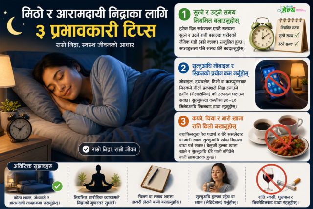 तपाईँको सुत्ने बानी कस्तो छ ? यी तीन कुरामा ध्यान दिनुस् है ?