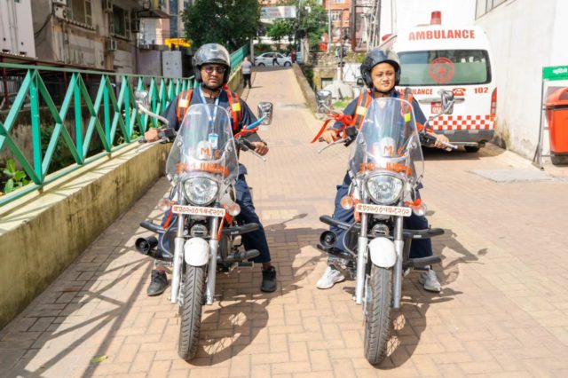 काठमाडौँ महानगरपालिकाद्धारा बाइक एम्बुलेन्स सेवा प्रारम्भ